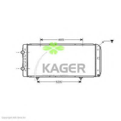 KAGER 310896 Радиатор, охлаждение двигателя