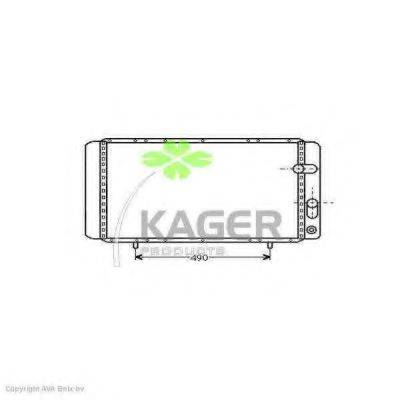 KAGER 310917 Радиатор, охлаждение двигателя