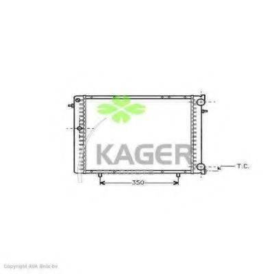 KAGER 310926 Радиатор, охлаждение двигателя