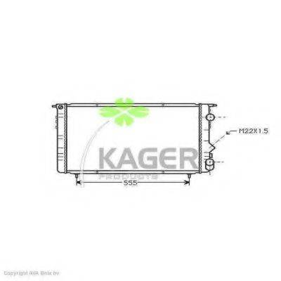 Радиатор, охлаждение двигателя KAGER 31-0936