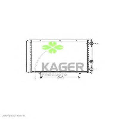Радиатор, охлаждение двигателя KAGER 31-0937