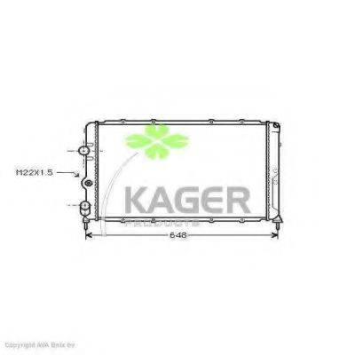 KAGER 310947 Радиатор, охлаждение двигателя