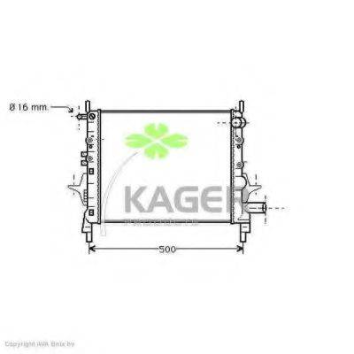 Радіатор, охолодження двигуна KAGER 31-0953