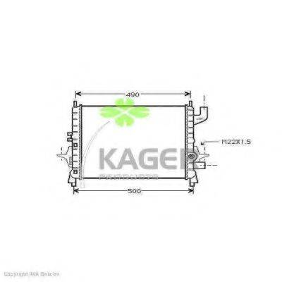 Радиатор, охлаждение двигателя KAGER 31-0957