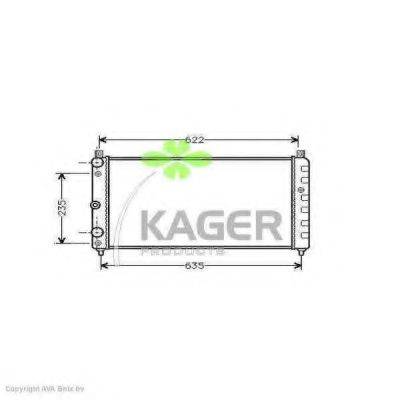 KAGER 310993 Радиатор, охлаждение двигателя