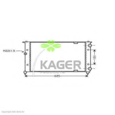 KAGER 311013 Радиатор, охлаждение двигателя