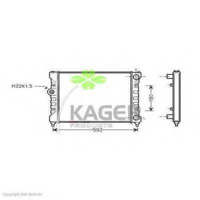 Радиатор, охлаждение двигателя KAGER 31-1016