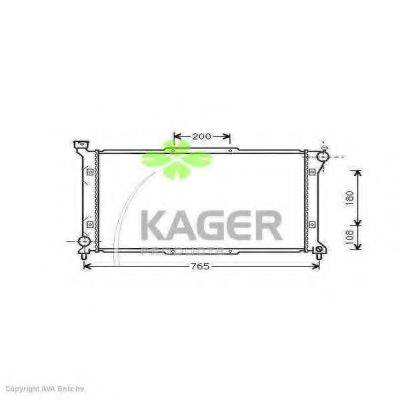 KAGER 311028 Радиатор, охлаждение двигателя