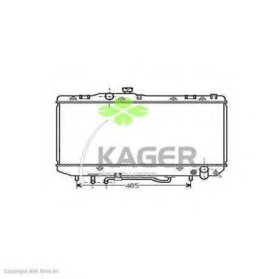 KAGER 311088 Радиатор, охлаждение двигателя