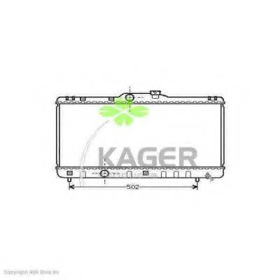 KAGER 311092 Радіатор, охолодження двигуна