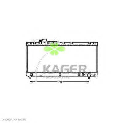 KAGER 311105 Радиатор, охлаждение двигателя