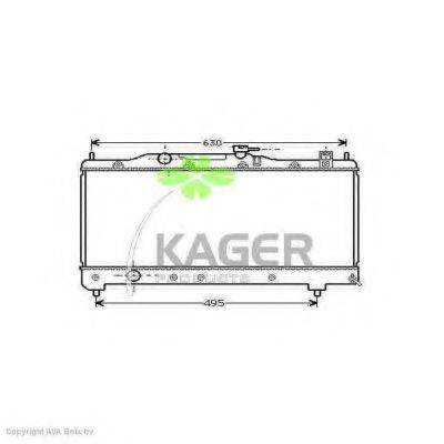 KAGER 311119 Радіатор, охолодження двигуна
