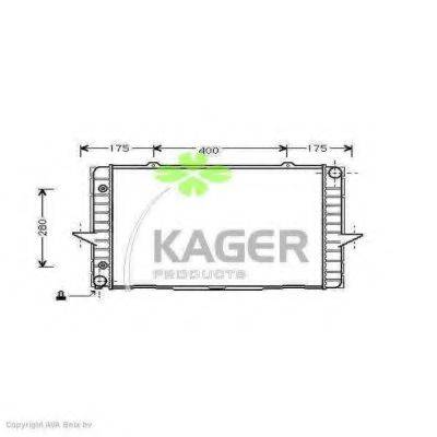 KAGER 311156 Радиатор, охлаждение двигателя