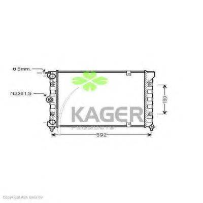 Радіатор, охолодження двигуна KAGER 31-1186