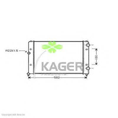 Радиатор, охлаждение двигателя KAGER 31-1202
