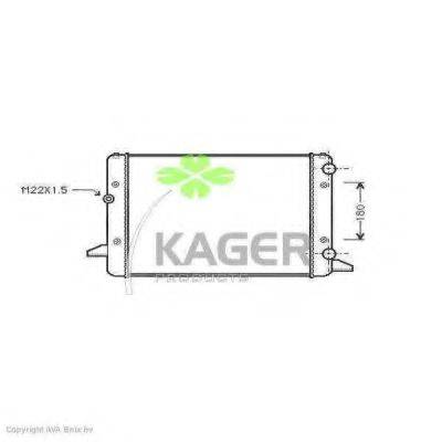 Радіатор, охолодження двигуна KAGER 31-1203