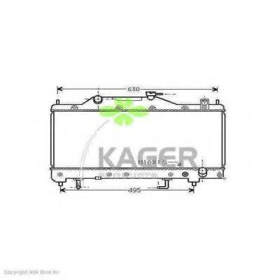 KAGER 311775 Радиатор, охлаждение двигателя