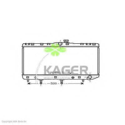 Радіатор, охолодження двигуна KAGER 31-2055