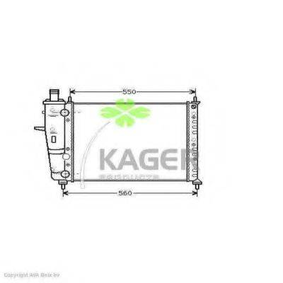 Радиатор, охлаждение двигателя KAGER 31-2656