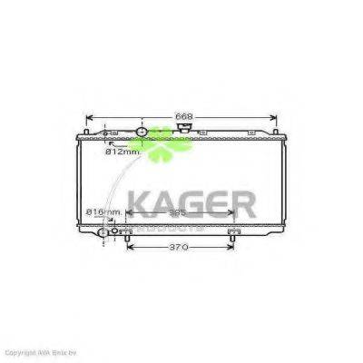 KAGER 312911 Радіатор, охолодження двигуна