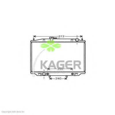Радіатор, охолодження двигуна KAGER 31-3363