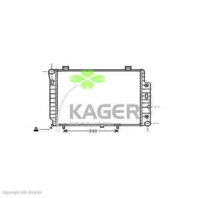 Радіатор, охолодження двигуна KAGER 31-3563
