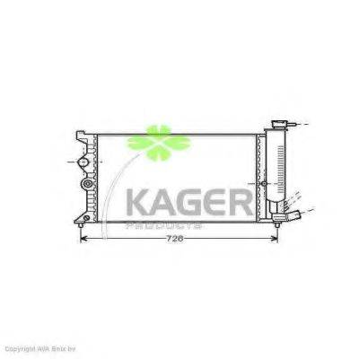 Радіатор, охолодження двигуна KAGER 31-3594