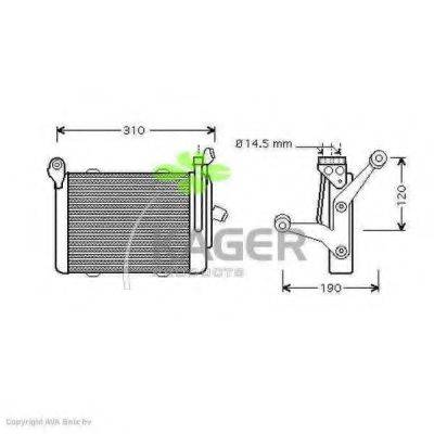 масляный радиатор, двигательное масло KAGER 31-3690