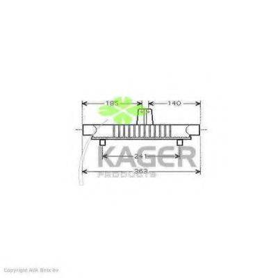 масляный радиатор, двигательное масло KAGER 31-3731