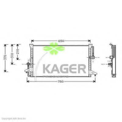 KAGER 945350 Конденсатор, кондиціонер