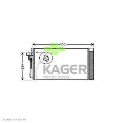 KAGER 945799 Конденсатор, кондиционер