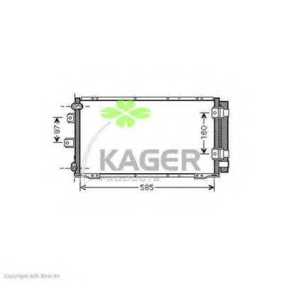 KAGER 945930 Конденсатор, кондиционер