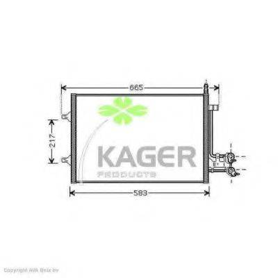 KAGER 945980 Конденсатор, кондиционер