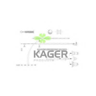 Тросик газу KAGER 19-3682