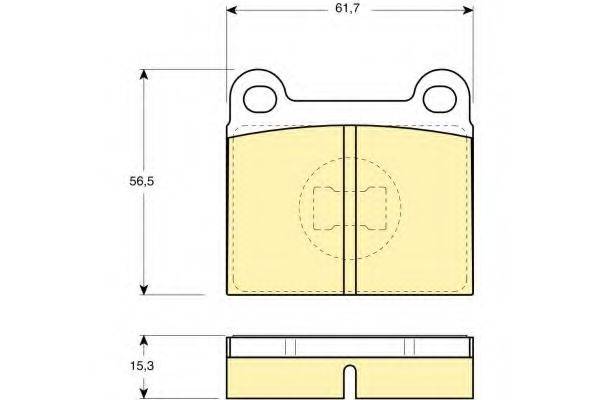 Комплект тормозных колодок, дисковый тормоз GIRLING 6106482