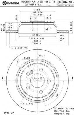 AP 15019V Тормозной диск