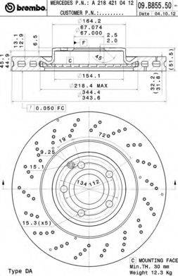 Тормозной диск AP 25396 V