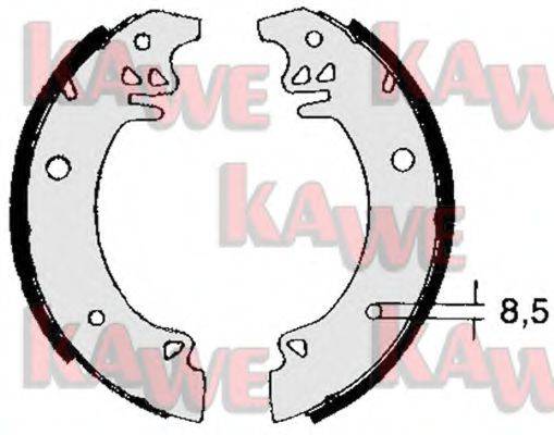 Комплект тормозных колодок KAWE 02750