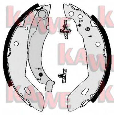 Комплект тормозных колодок KAWE 04480