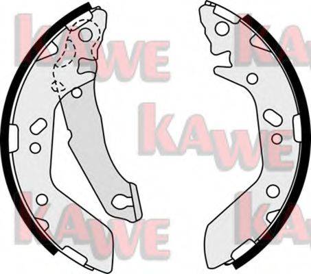 Комплект тормозных колодок KAWE 08480