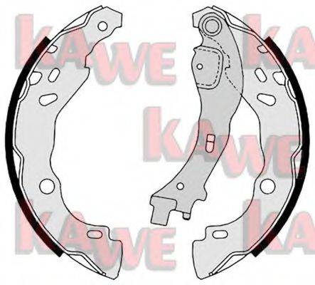 Комплект гальмівних колодок KAWE 08700