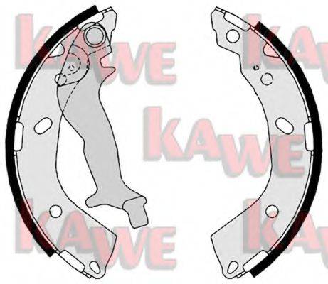 Комплект гальмівних колодок KAWE 08760