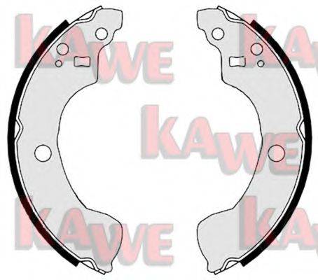 Комплект тормозных колодок KAWE 08870