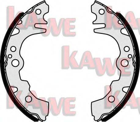 Комплект тормозных колодок KAWE 09380