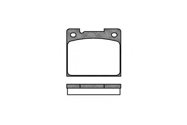 Комплект тормозных колодок, дисковый тормоз KAWE 0039 30