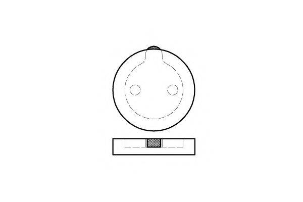 KAWE 008900 Комплект тормозных колодок, дисковый тормоз