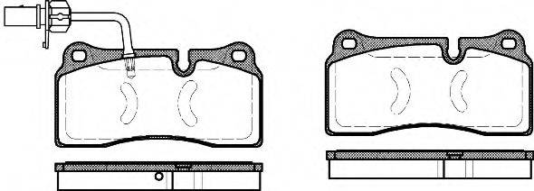 Комплект тормозных колодок, дисковый тормоз KAWE 0983 11