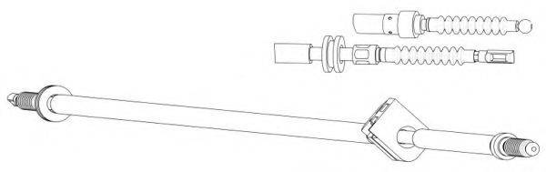 Трос, стоянкова гальмівна система KAWE AU02160