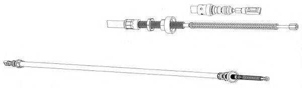 KAWE CT02119 Трос, стояночная тормозная система