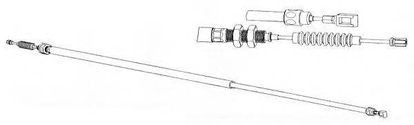 Трос, стоянкова гальмівна система KAWE CT02121
